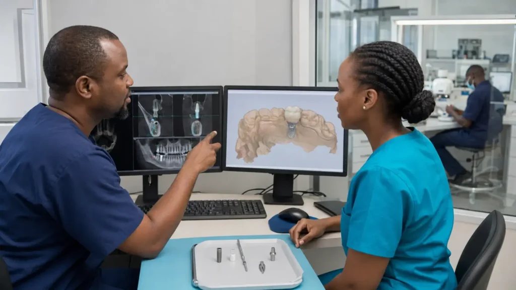 digital implant workflow guide for dental clinics in Africa