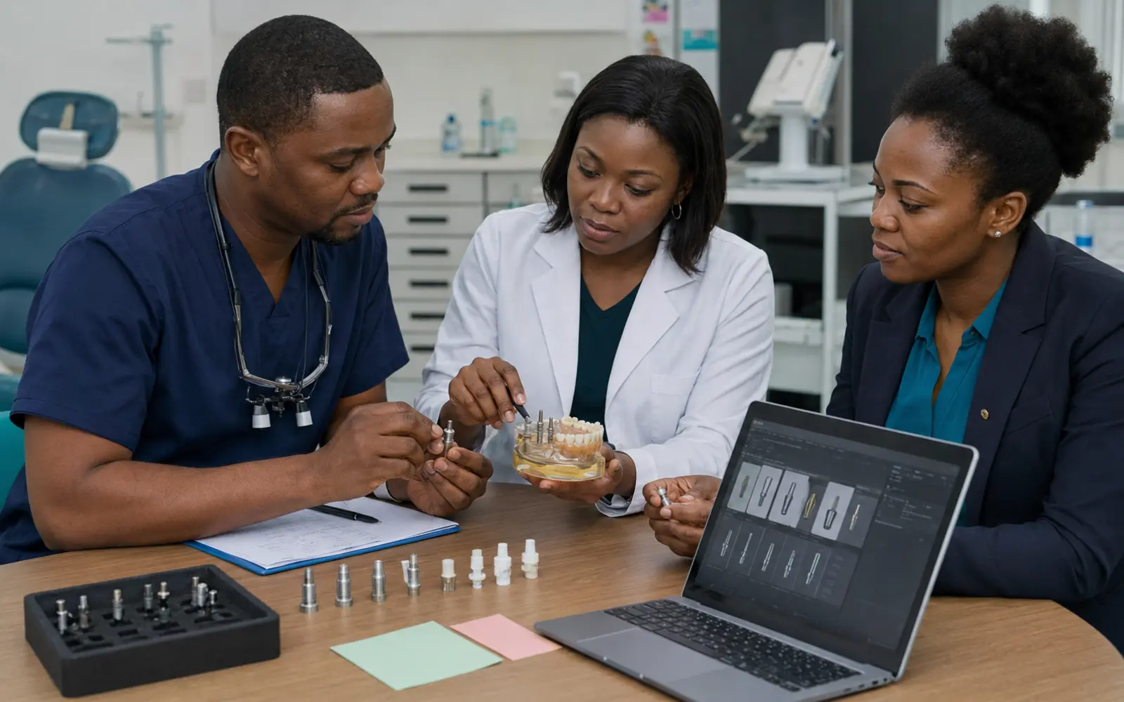 dental implant components implementation in African dental practice