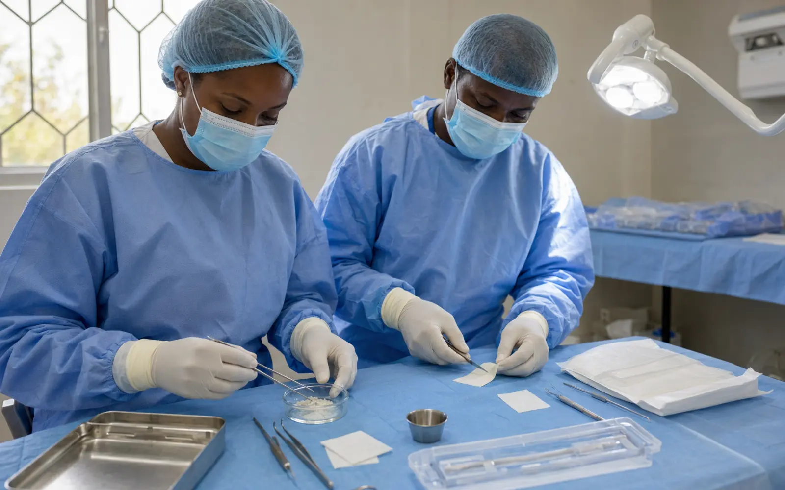 bone grafting materials in implant dentistry clinical workflow in an African dental clinic