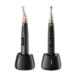 Woodpecker Ai-Motor — front and rear handpiece views with a gold-coloured contra-angle