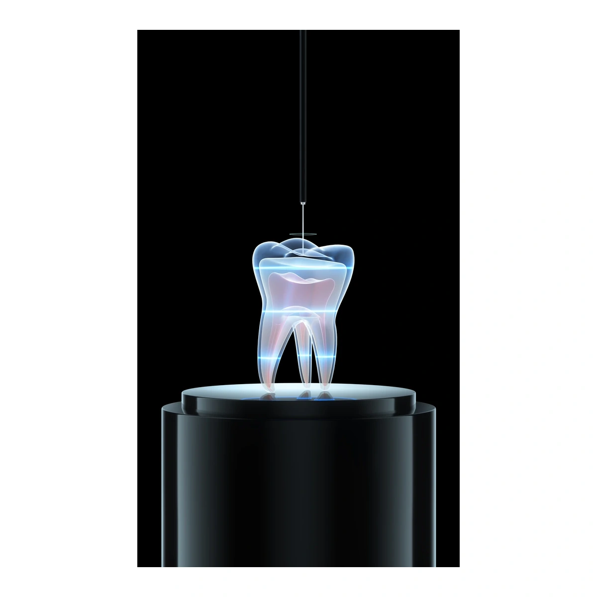 Woodpecker Ai-Pex — manufacturer illustration of a measuring file in a tooth
