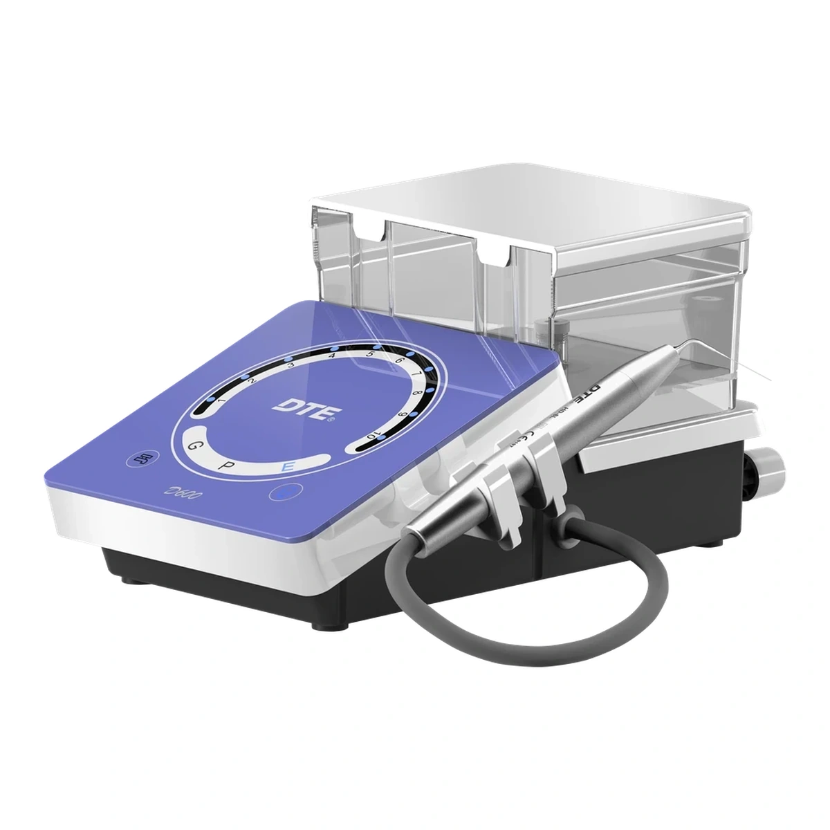 DTE D600 LED — scaler control unit with reservoir, handpiece and fluid line